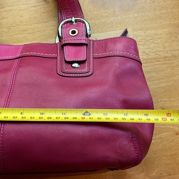 Coach bag #G0973-F13732 leather, 15x9x4,5”, pre-owned, somewhere changed color - Picture 9 of 17